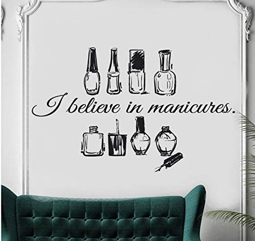 Window Vinyl Sticker Manicure Tools Wall Decal Nail Salon Quote Wall Mural Beauty Salon Nail Art Polish Wall Decor Vinyl