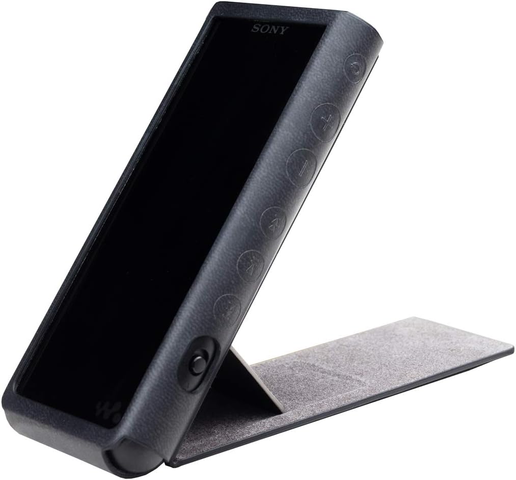 Amazon Sony Nw Zx507 Zx505 Zx500用 ハンドメイドミターケースカバー 特許取得済スタンドケース Sony Walkman Zx507用 ブラック Miter Case ケース