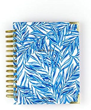 Sweet Caroline Designs Blue Leafy Planner 17 Month 2018-2019 Agenda