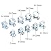 Hilitchi 78-Pcs Mini Fuel Injection Line Style Hose Clamps Assortment Kit - 10 Kinds of Size