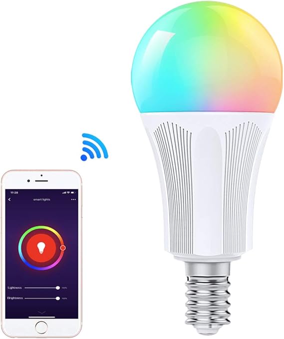 Orbecco Smart WiFi LED Light Bulb E14, 16 Million RGB+Warm White Light