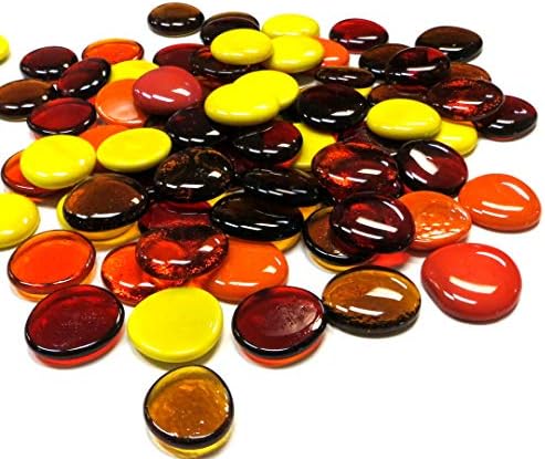 Glass Gems, 4.75 Lb. Bag, Fiery Colors