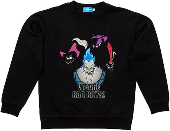 Amazon Co Jp ディズニー ヴィランズ トレーナー Bad Boys 長袖 黒色 ｍ 洋服 服 フック船長 ジャファー ハデス 他 大人 ウェア リゾート限定 グッズ おもちゃ
