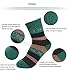 Luxina 8 Pairs Thick Wool Knitting Autumn Winter Socks for Women Snow Flake Patterned