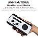 Baiwka Emergency Solar Hand Crank Radio, AM/FM/NOAA Weather Radio with LED Flashlight, 2000 mAh Power Bank, SOS Alarm, Reading Lamp for Household Emergency, Tornadoe, Hurricane, Storm (Green)