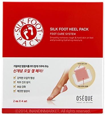 Oseque Silk Foot Heel Pack Foot Mask 2ea X 4set