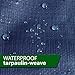 20'x25' Heavy Duty Waterproof Tarps - Multi-Purpose Blue Tarpaulin with 4 Grommets, Reinforced Edges and Nylon Paracord for Outdoor Rain Shelter, Ground Cover, Boat, RV or Pool Cover