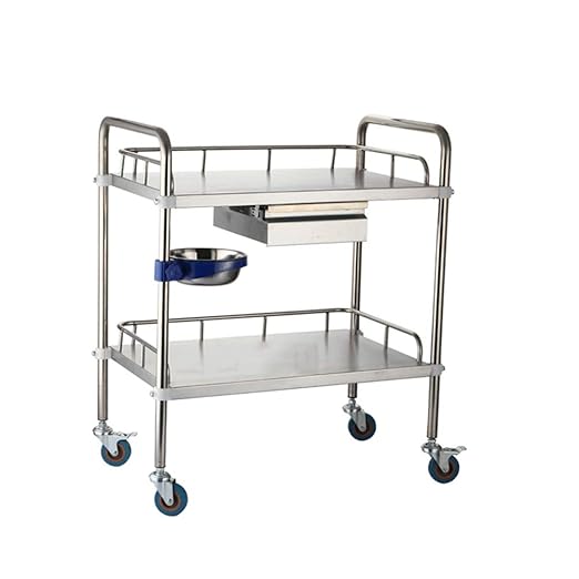 Carro De Servicio De 2 Niveles con Cajones De Alambre,Carro De ...