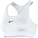 Nike Womens Pro Compression Sports Bra White/Cool Grey 410631-100 Size Small