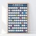 Gift Republic 100 TV Box Sets Bucket List Scratch Poster, A2 Size, Multicolour