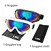 LJDJ Ski Goggles 2 Pack, Snowboard Motorcycle Goggles with Balaclava Face Mask for Boys Girls Youth Men Women Skiing Riding