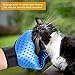 ASENKU Pet Grooming Glove Comfortable Efficient Pet Hair Remover Mitt Perfect for Cats & Dogs with Long or Short Fur Breathable Washing Deshedding Massage Tool, One Pair