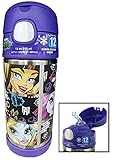 Thermos Funtainer Stainless Steel Vacuum Insulated Straw Bottle - Monster High, 12 oz/355 ml (Purple)