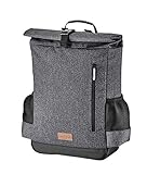 Ibera Bike Pannier Backpack – 2 in 1 Bike Bag, Large Capacity 15 L with Foldaway Shoulders Straps, Protective Inner Sleeve for 15.6″ Laptop and Tablet