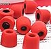 KINDEN 5 Pairs Medium Size Replacement Foam Earbud Memory Eartips Replacement for All Models in-Ear Headphones Earphones (Red)