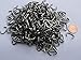 1/2 Stainless steel hog rings 400ct 3/4LB bag for cages, fences, tarps, aviaries and other uses around the farm and home 14 gauge