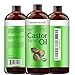 Thick Hair Organic Castor Oil Cold pressed for Hair Loss & Dandruff 100% Pure, USDA Certified Hexane-Free 16 oz. Moisturizes Heals Dry Skin, For Scalp, Skin, Hair growth, Thicker Eyelashes & Eyebrowsthumb 1