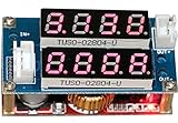 Yeeco DC-DC Buck Converter Voltage Volt Regulator 5-30V to 0.8-29V Step Down Power Supply Module Transformer Min Constant Adjustable Dual LED Display Red LED Ammeter Voltmeter