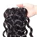 RECOOL 10A Wet and Wavy Human Hair Bundles with Closure Virgin Brazilian Hair Water Wave Hair Bundles with Closure Natural Color Real Good Quality Hair(14 16 18+12)