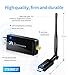 Wireless USB WiFi Adapter W66L 300Mbps External Wireless WiFi Adapter with 5dBi Antenna Receiver Stability Signal for Laptop Desktop PC by OJA