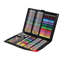 198-piece Colors Pens Set for Child Coloring Books Drawing Painting Doodling(Black Large)