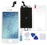 Coobetter LCD Screen Replacement for iPhone 5S Display Touch Screen Digitizer with Free Tools and 1 Glass Screen Protector ( iPhone 5S White )