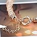 MytysRose Gold Mesh Bracelet Clear CZ Crystal Charm Link Bangle Wedding Bracelets for Brides