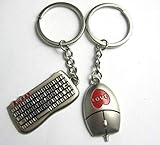 Liroyal Couple Keychain Keyring --- 