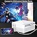 Video Projector – 4500Lux Brightness Touch Control Movie Projector, Full HD 1080P Supported 50,000 Hours Led, Compatible W/TV Stick/HDMI/VGA/USB/Box/Laptop/DVD/ PS4 for Home Theater, Gamethumb 1