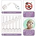 Baby Proofing Safety Cabinet Locks - Child Proof Latches for Drawer Cupboard Dresser Doors Closet Oven Refrigerator - Adjustable Childproof Straps by Oxlay - White - 6 Pack