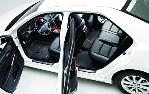 3D MAXpiderCustom Fit KAGU Floor Mat (BLACK) for 2013-2015 NISSAN ALTIMA SEDAN - 1ST ROW 2ND ROW