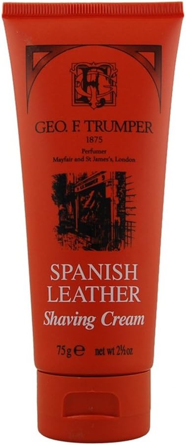 Geo F Trumper Spanish Leather Shaving Cream (75g), 75 g (Pack of 1)