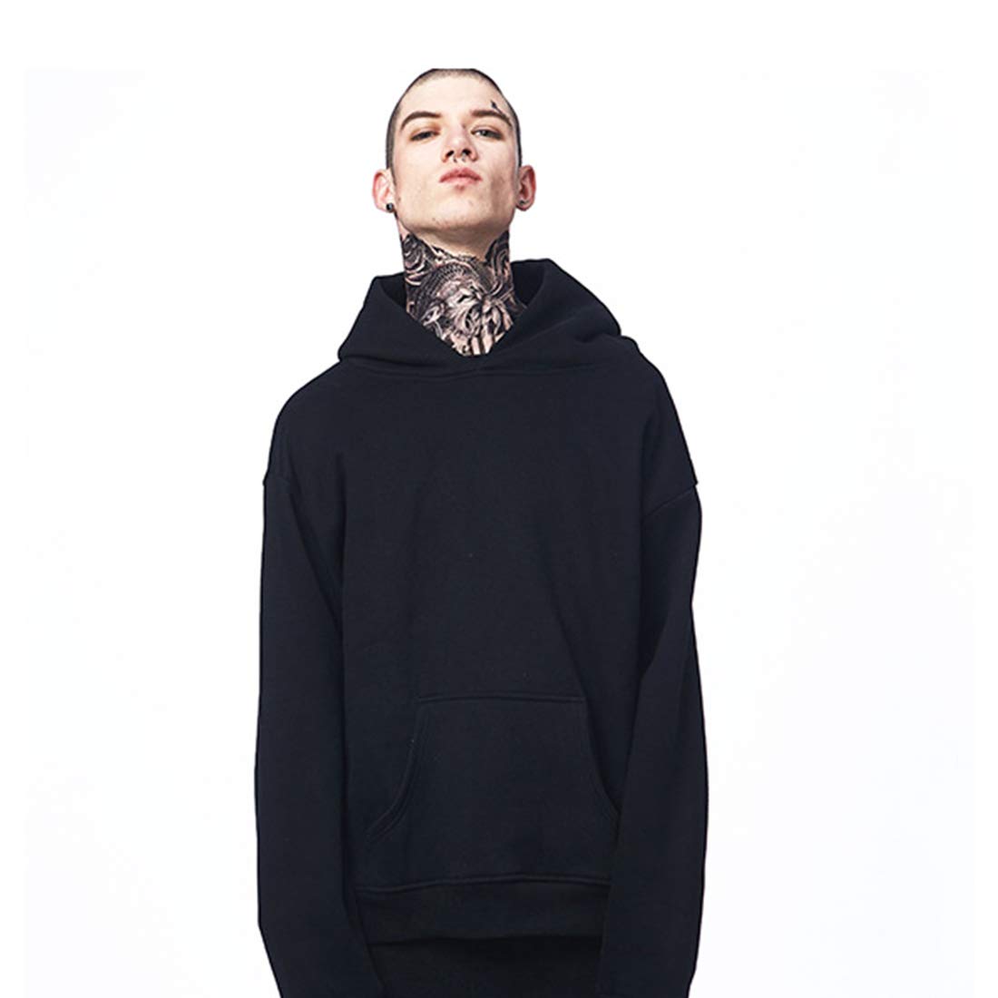black oversized sweatshirt mens