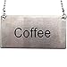 Update International CS-CFE Stainless Steel Beverage Chain Sign, Coffee, Stainless Steel