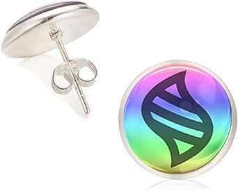 Amazon.com: 1 Pair Mega Stone Earrings Game Fashion Charm Glass Toy ...