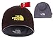 The North Face Winter Thicken Polar Fleece Knit Ski Reversible Beanie Hat (Coffee, One Size)
