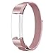 SWEES Fitbit Alta HR and Alta Bands Metal, Milanese Stainless Steel Replacement Accessories Metal Small & Large Band for Fitbit Alta HR and Alta, Rose Pink