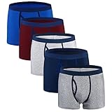 Boxer Briefs,Sports Mens Underwear Men Pack of 5, Assorted Colors, Assorted Colors,XL
