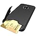 Moto G5 Plus Case, OEAGO [Card Slot] [Brushed Texture] Heavy Duty Hybrid Dual Layer Wallet Case Cover Shell with Kickstand for Motorola Moto G5 Plus (2017) - Black