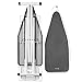 Reliable The Board Oversized 200IB Ironing Board, Grey, 19in. x 60 in., Laundry Rack, Heavy Duty Tube Frame, Height Adjustable, Ergonomic Support For Ironing Station - Made in Italy