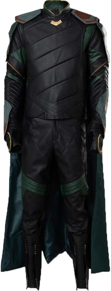 Loki Costume Armor Outfit Halloween Uniform (The Dark World/Ragnarok Version)
