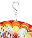 Kinetic Hanging Metal Wind Spinner Garden Patio Lawn 3D Decoration Indoor Outdoor Gift Eye Catching Crafts Ornaments Sunflower & Peacock Gold 12 Inch