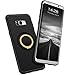 Galaxy S8 Plus Case, GeekZone Samsung Galaxy S8 Plus Ultra Slim Soft TPU Protection Case Shockproof and Anti-Scratch Back Texture Case Cover Ring Holder Kickstand for Magnetic Car Mount Holder-Gold