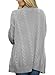Dokotoo Womens Plus Size 2024 Oversized Ladies Loose Casual Winter Thick Open Front Long Cable Knit Cardigan Sweaters for Women Grey X-Large