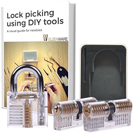 Clear practice lock set for lock training - Novelty gifts - Puzzles for adults and kids by ElzenWare
