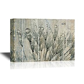 Canvas Wall Art - Dandelion in Raining Day - Gallery Wrap Modern Home Art | Ready to Hang - 12x18 inches