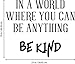 Vinyl Wall Art Decal - In A World Where You Can Be Anything Be Kind - 19