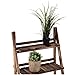 Outsunny 3-Tier Rustic Wooden Plant Stand Folding Flower Rack for Indoor Outdoor Display, 23.75″L x 14.25″W x 37”Hthumb 4