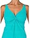 Sunset Women's Nautical Net Underwire Twist Tankini
