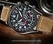 GOHUOS Men's Sport Business Military PU Leather Band Analog Quartz Wrist Watch-Brown